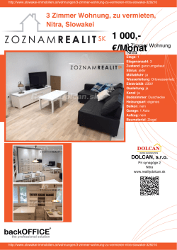 Druck - Immobilien der Slowakei