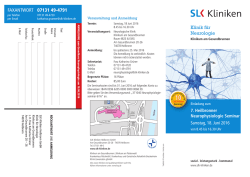 Informationen in der Einladung