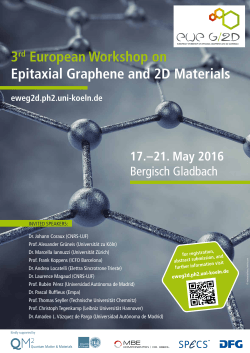 3rd European Workshop on Epitaxial Graphene and 2D