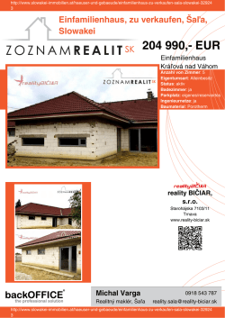 Druck - Immobilien der Slowakei
