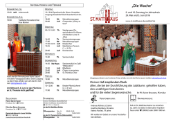 Die Woche - St. Matth&auml;us