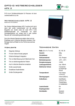P-ID Leser APX2 - OPTO-ID