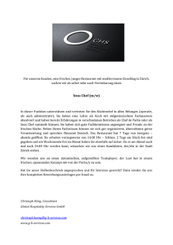 Sous Chef (m/w)