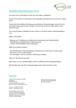 Schaltschrankbauer m/w