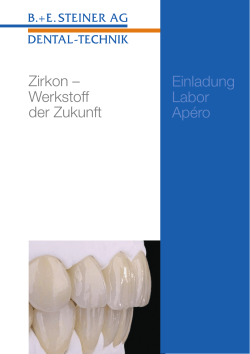 Zirkon – Werkstoff der Zukunft Einladung Labor Apéro