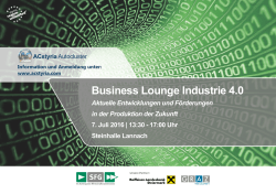 Business Lounge Industrie 4.0