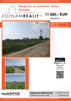 Druck - Immobilien der Slowakei