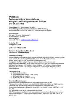 Ausschreibungsunterlagen - Reit
