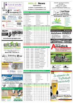 HOLLE News - SC GW Holtheim