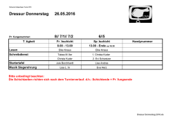 Dressur Donnerstag 04.06.2015 26.05.2016