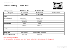 Dressur Sonntag 07.06.2015 29.05.2016
