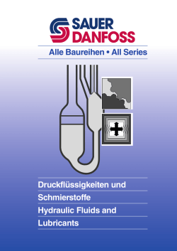 Hydraulic Fluids and Lubricants Technical Information