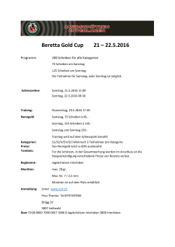 Beretta Gold Cup Interlaken 2016