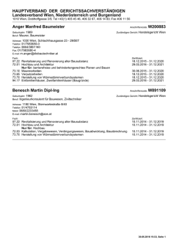 Druckansicht - Hauptverband
