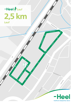 2,5 km - Heel Lauf