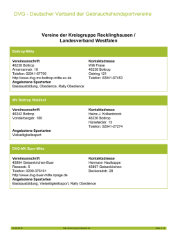 DVG - Deutscher Verband der Gebrauchshundsportvereine