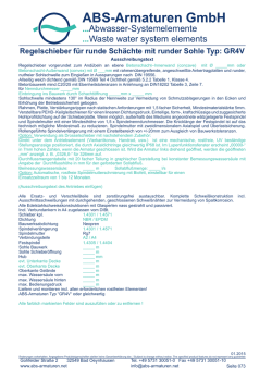 Ausschreibungstext Gewindeschieber Typ GR4V - ABS