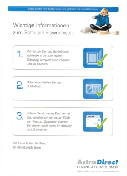 Informationen zum Schuljahreswechsel - Regine-Hildebrandt