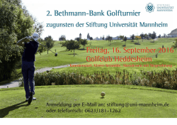 Golfturnier 2016 - Universit&auml;t Mannheim