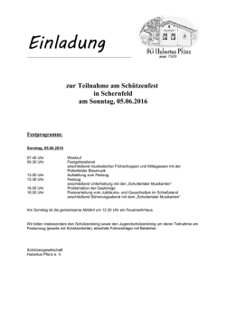 Hiermit laden wir zur