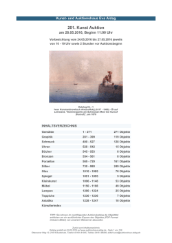 Auktionskatalog 201 - Kunst- und Auktionshaus Eva Aldag