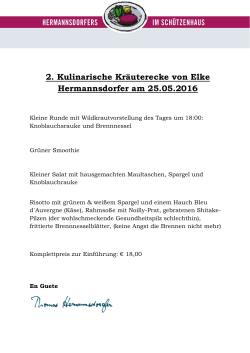 2. Kulinarische Kräuterecke von Elke Hermannsdorfer am 25.05.2016