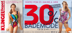 G&uuml;ltiG vOM 23. Mai bis 4. Juni - &Iota; Klingel Depot Wilferdinger H&ouml;he in
