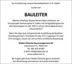 bauleiter - Ostjob.ch