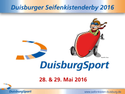 Duisburger Seifenkistenderby 2016