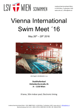 Vienna International Swim Meet ´16