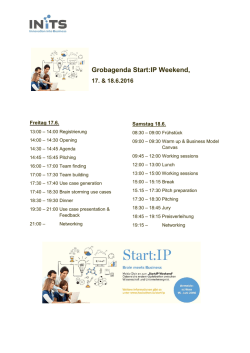 Grobagenda Start:IP Weekend
