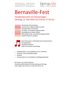 Bernaville-Fest - Stiftung Bernaville