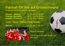 Fussball EM live auf Grossleinwand - ref