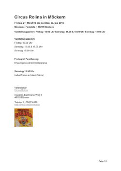 Circus Rolina in Möckern