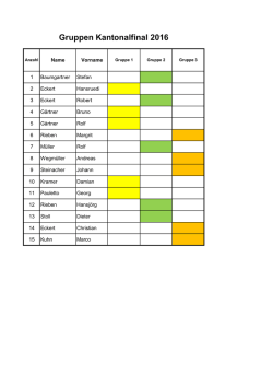 Gruppen Kantonalfinal 2016