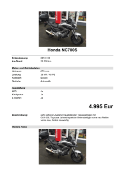 Detailansicht Honda NC700S
