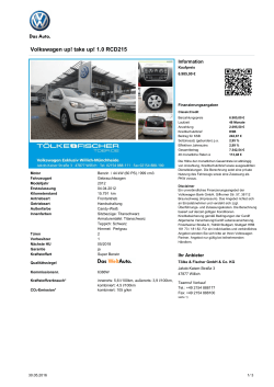 Volkswagen up! take up! 1.0 RCD215