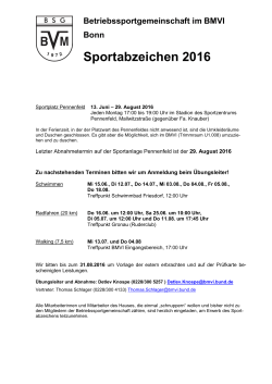 Sportabzeichen 2016
