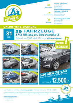 39 fahrzeuge - Aurena Auktionen GmbH