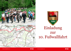 Einlad zur 10. Fu&szlig;wa Einladung zur 10