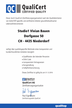 QualiTop anerkannt - from Vivian Bauen