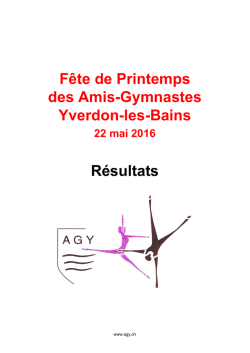 22 mai 2016 Yverdon-les-Bains des Amis