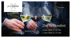 Das Schlossfest - Prinz zu Salm