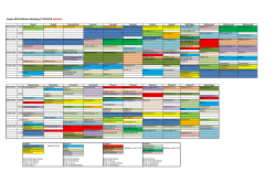 Definitiver Zeitplan Samstag 21. Mai 2016