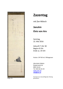 Flyer... - Zen Dojo Zürich