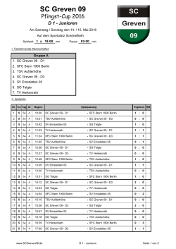 D 1 - SC Greven 09