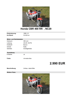 Detailansicht Honda CBR 400 RR €,€NC29