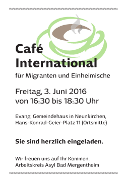 Café International - Arbeitskreis Asyl Bad Mergentheim