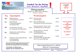 Angebotskarte 16.05. - Gasthof "An der Söring"
