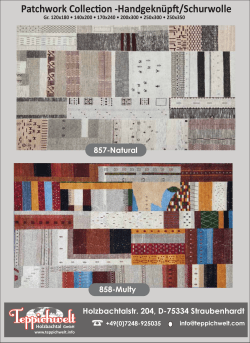 Patchwork Collection -Handgeknüpft - Schurwolle